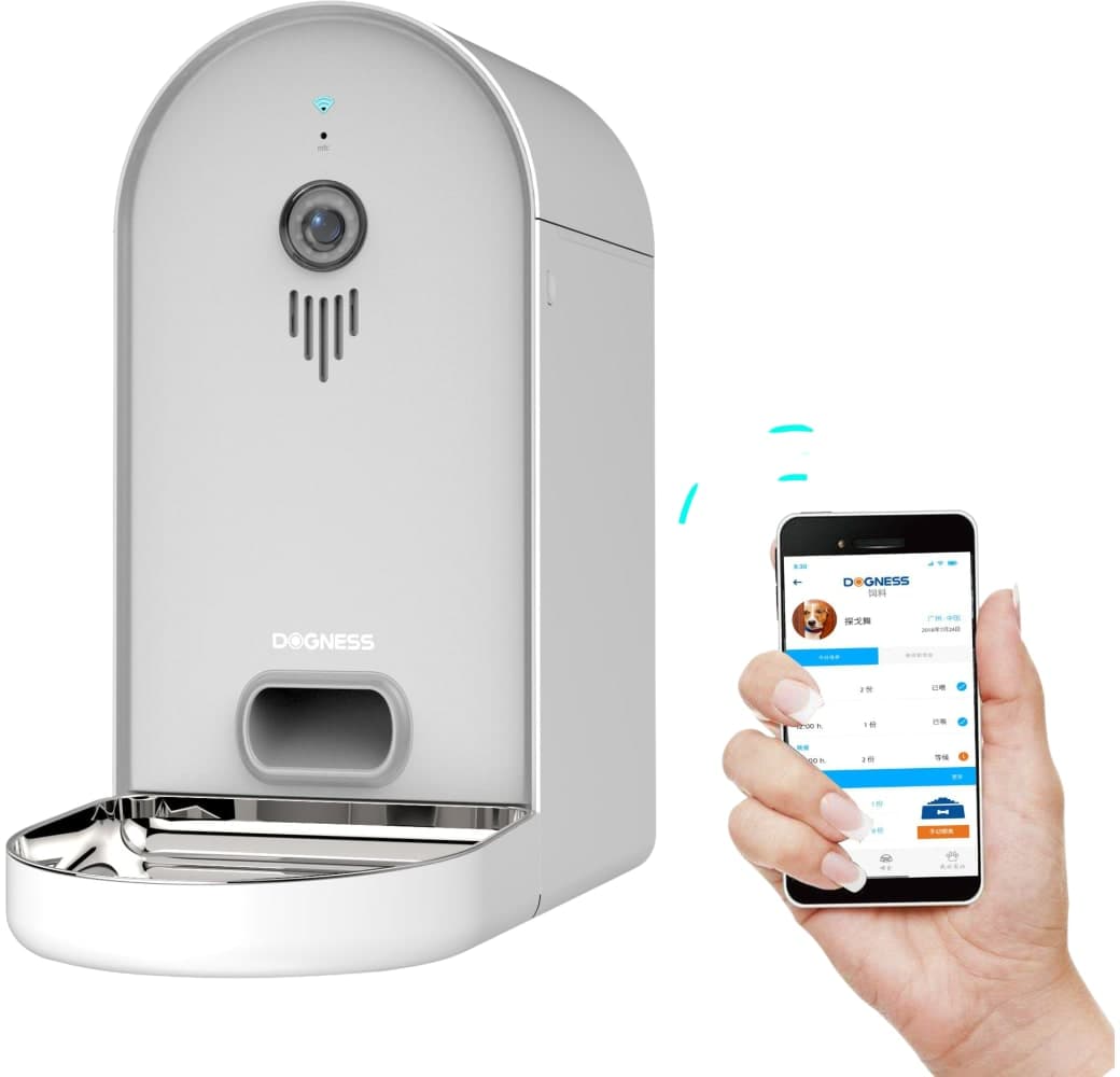 White Dogness Smart Cam Feeder Feed Dispenser.2