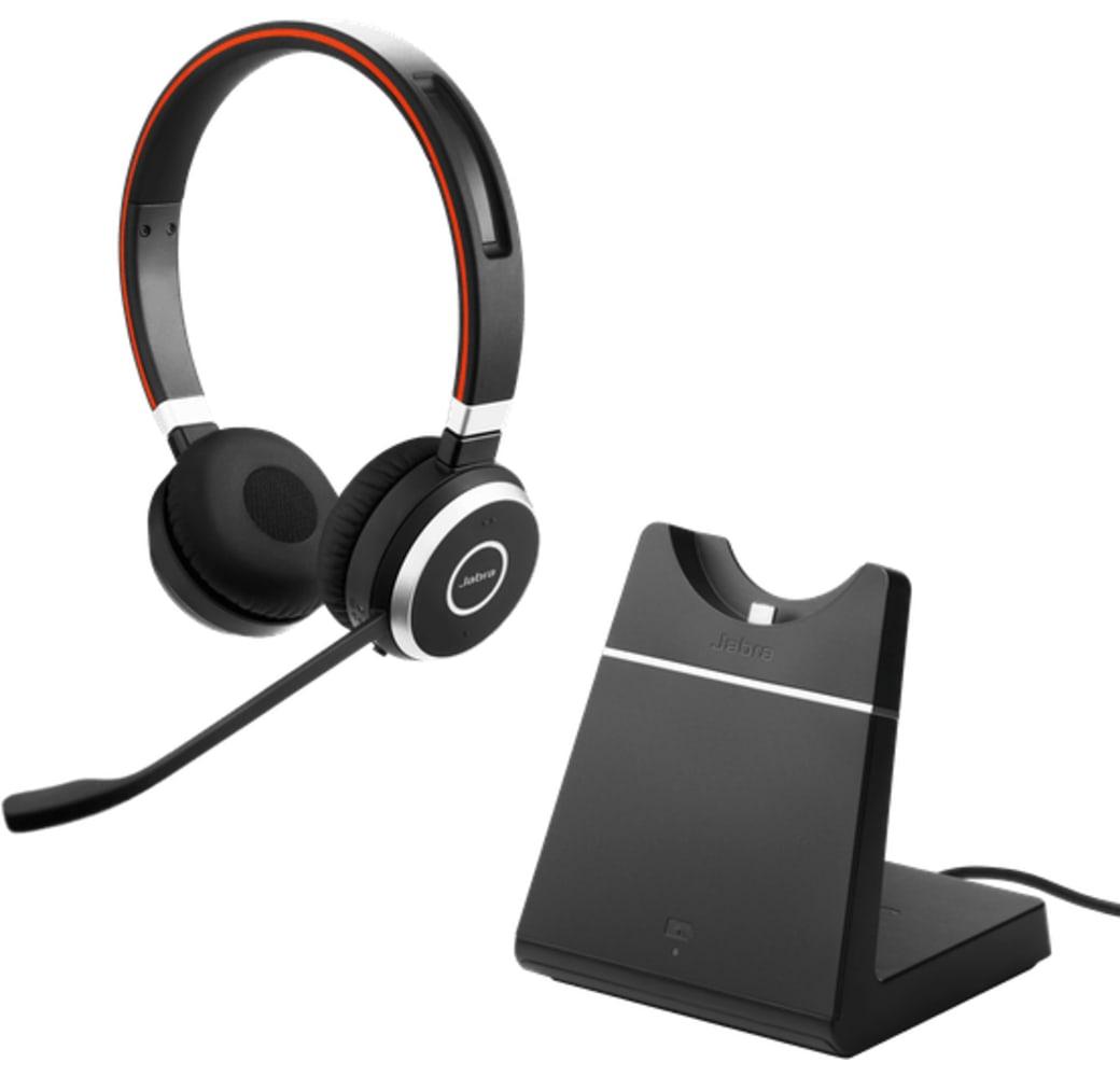 Black Jabra Evolve 65 MS Stereo (Incl. Charging station) Wireless Office Headphones.1