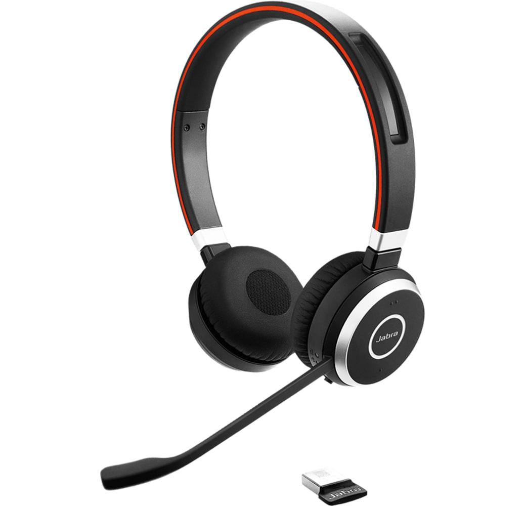 Black Jabra Evolve 65 MS Stereo (Incl. Charging station) Wireless Office Headphones.2