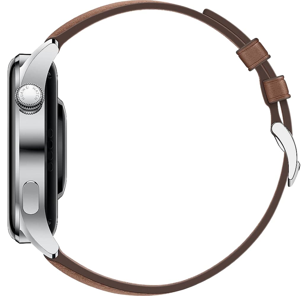 Marrón Huawei Watch 3 Classic GPS Smartwatch, Stainless Steel Case, 46mm.3