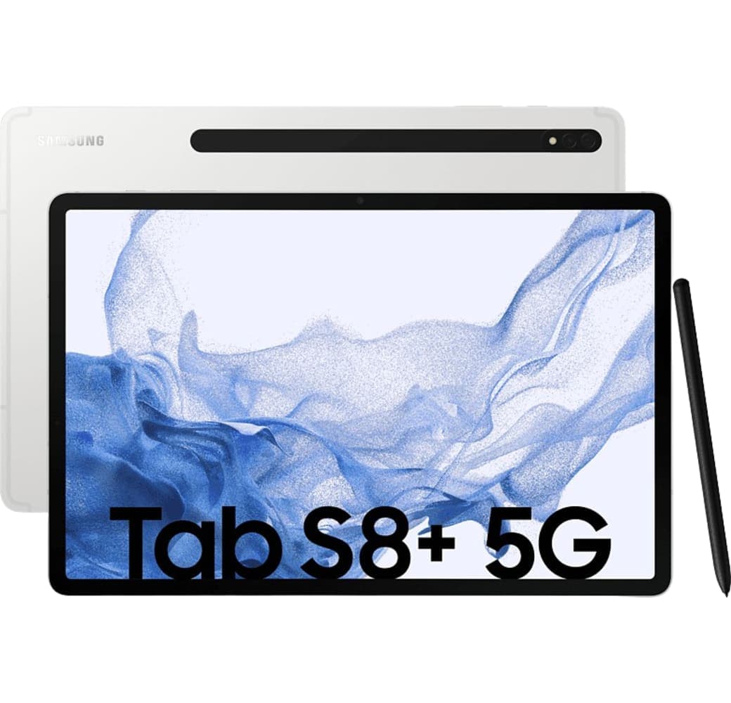 Silber Samsung Tablet, Galaxy Tab S8+ (2022) - 5G - Android - 256GB.1