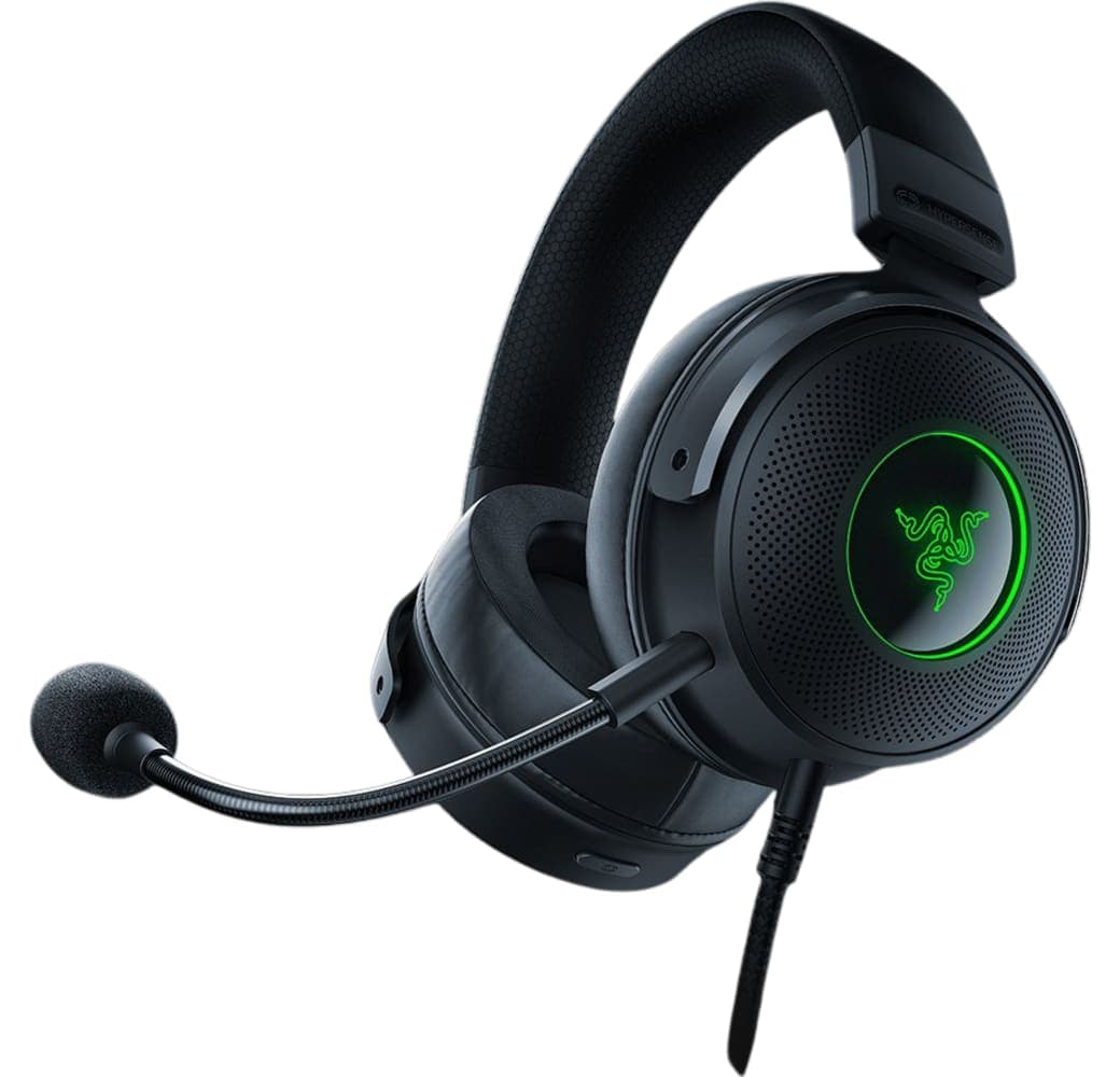 Black Razer Kraken V3 Hypersense Over-ear Gaming Headphones.2