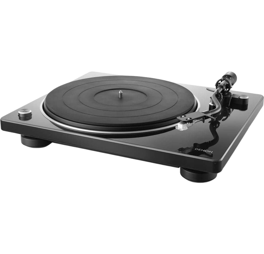 Schwarz Denon DP-400 HiFi-Plattenspieler.1
