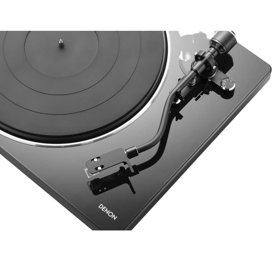 Schwarz Denon DP-400 HiFi-Plattenspieler.3
