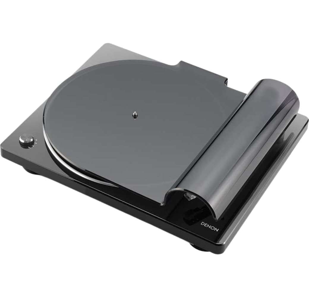 Schwarz Denon DP-400 HiFi-Plattenspieler.4