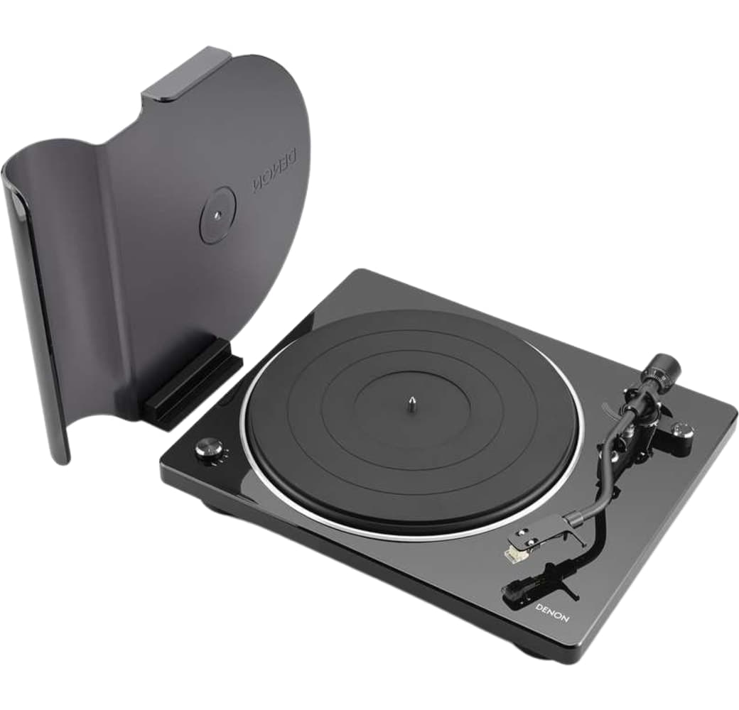 Schwarz Denon DP-400 HiFi-Plattenspieler.5