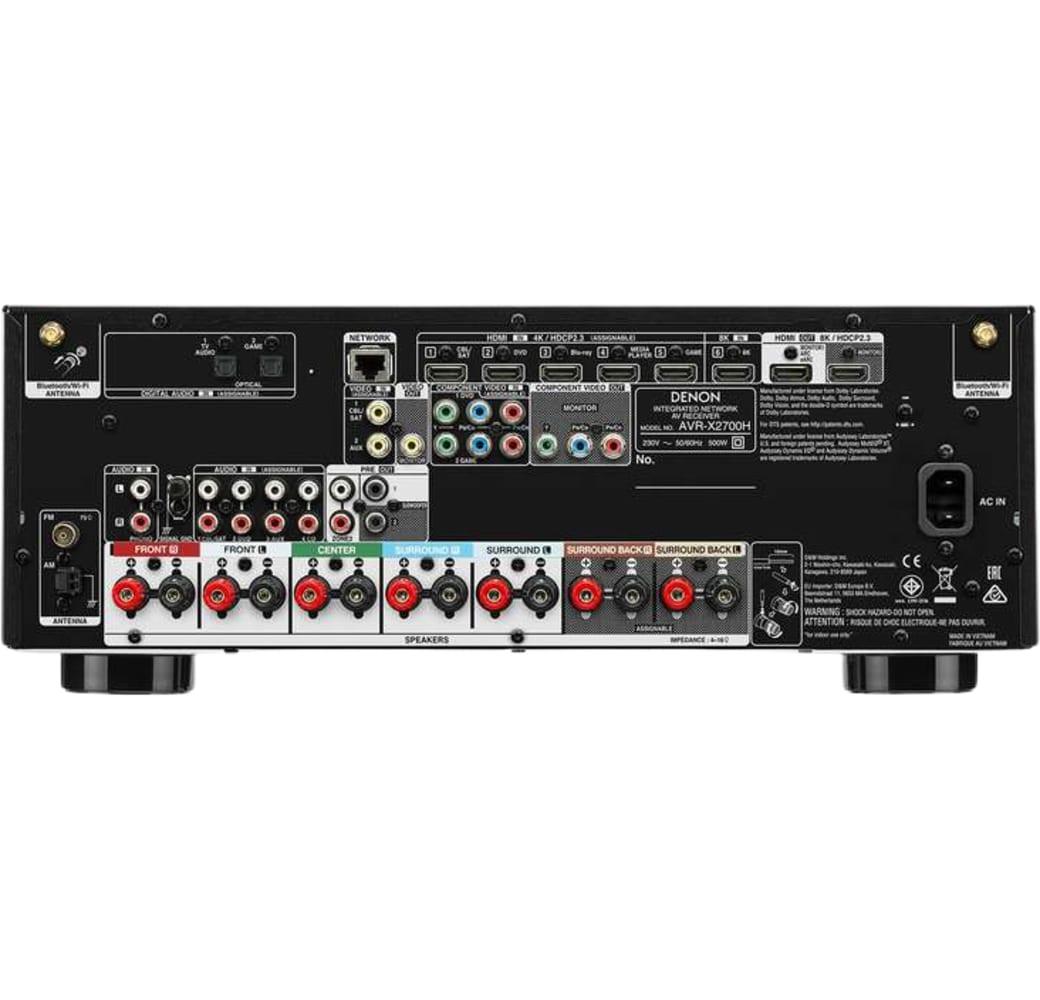 Schwarz Denon AVR-X2700H Heimkino-Receiver.4