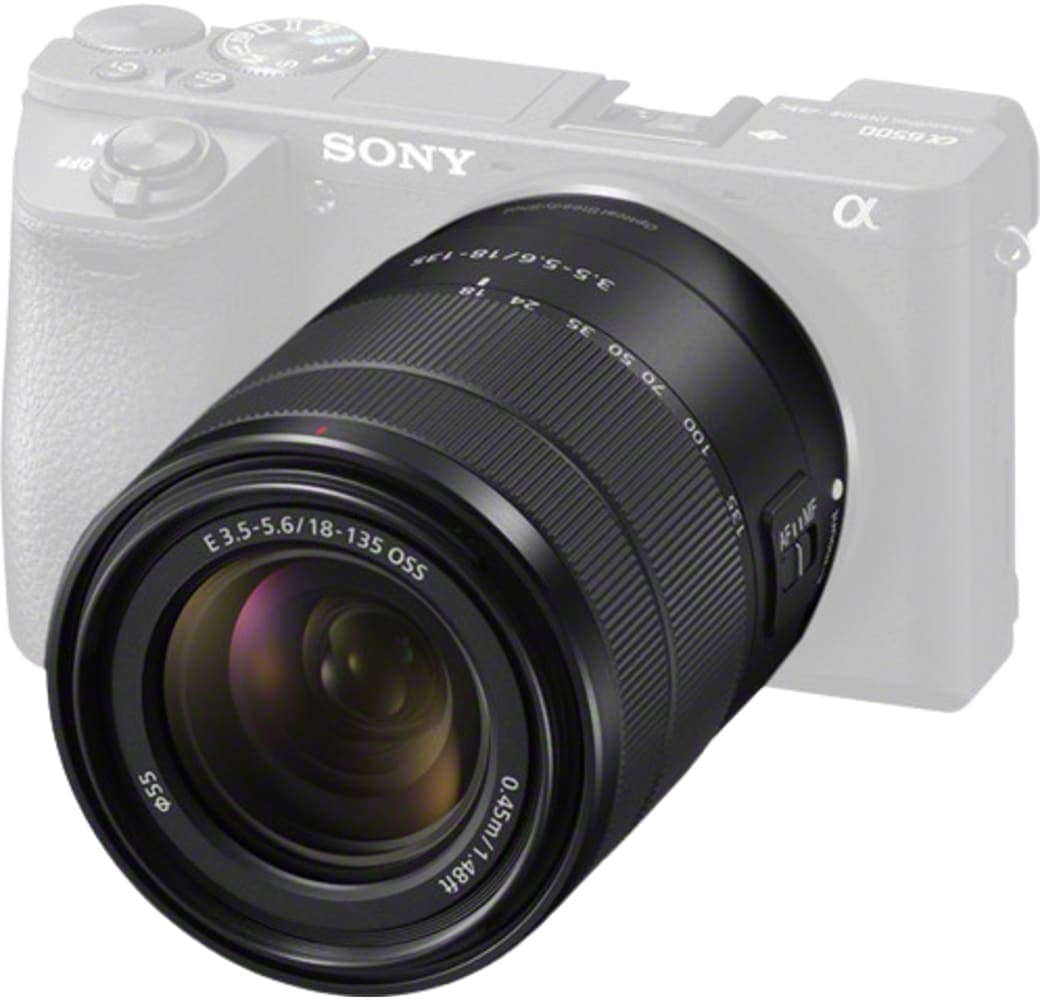 Black Sony 18-135MM f/3.5-5.6 OSS.2