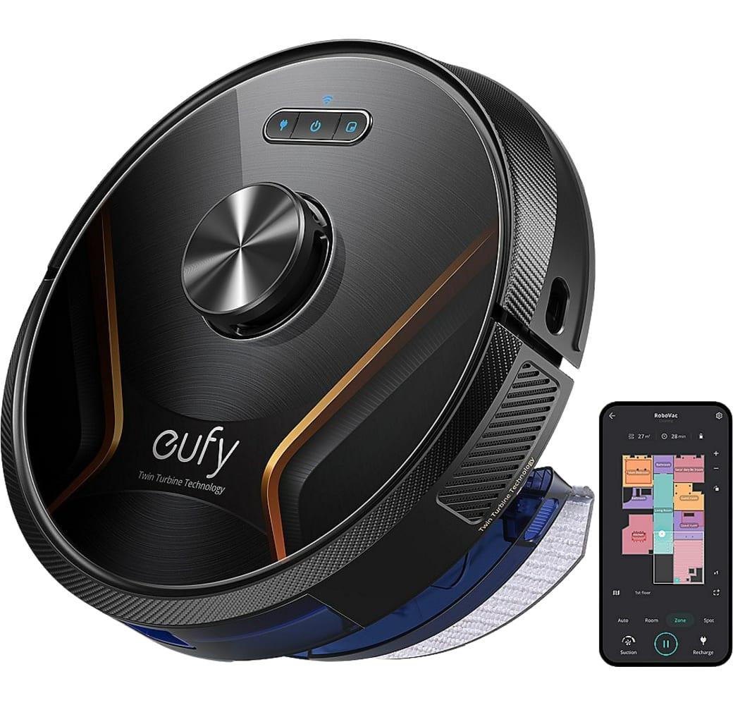 Negro eufy Robovac X8 Hybrid Vacuum & Mop Robot Cleaner.1