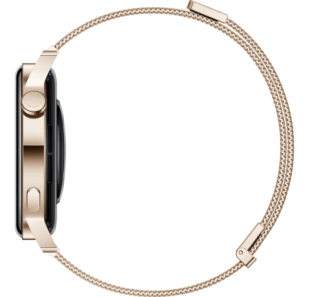 Gold Huawei Watch GT3 Smartwatch, Stainless Steel Case, 42mm.6