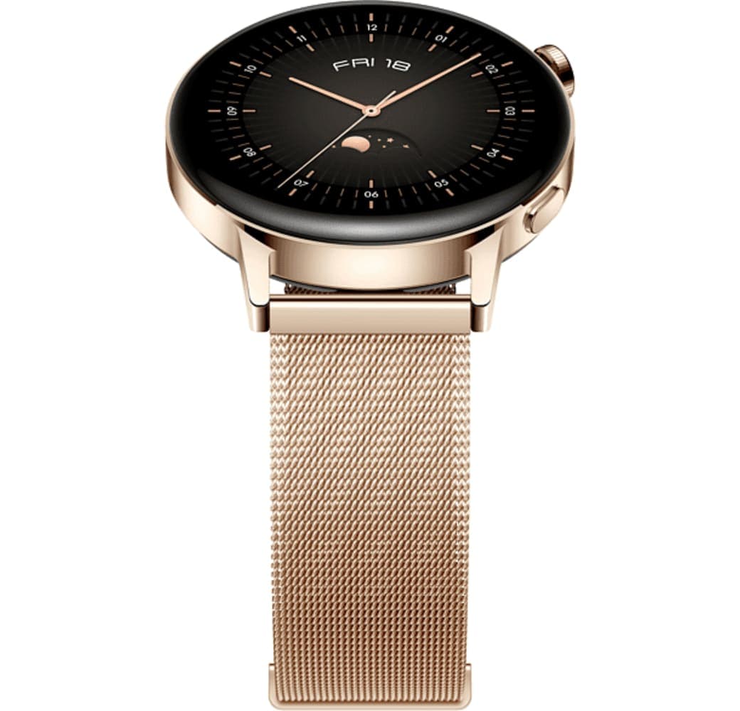 Gold Huawei Watch GT3 Smartwatch, Stainless Steel Case, 42mm.7
