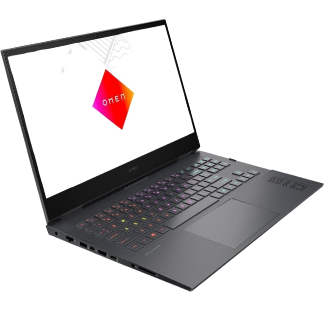 Silver HP Omen 16-c0075ng - Gaming Laptop - AMD Ryzen™ 7 5800H - 16GB - 512GB SSD - AMD Radeon™ RX 6600M.2