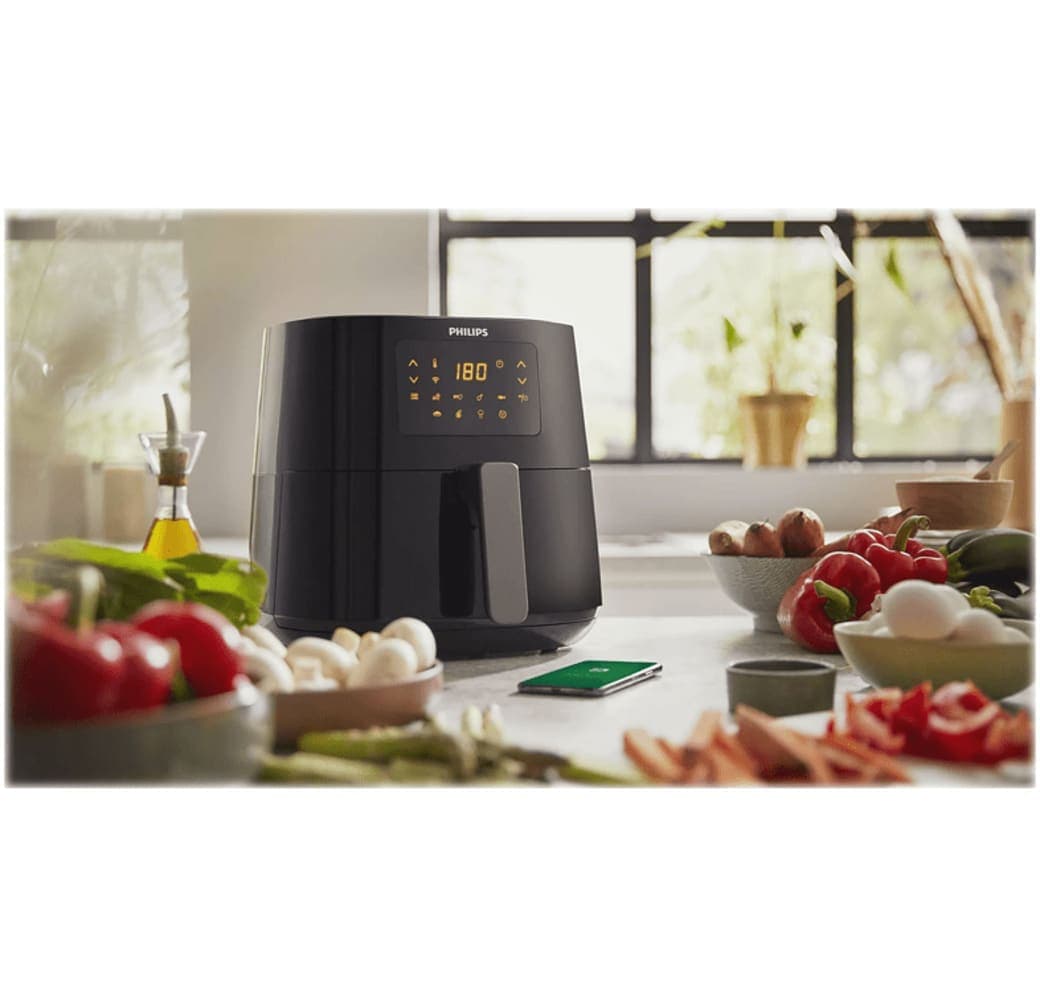 Schwarz Philips HD9280/90 Essential Airfryer XL Heißluftfritteuse.4