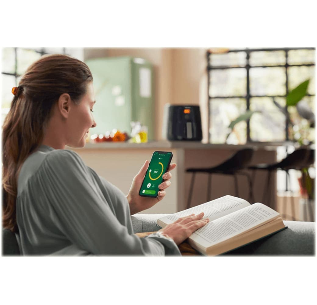 Schwarz Philips HD9280/90 Essential Airfryer XL Heißluftfritteuse.5