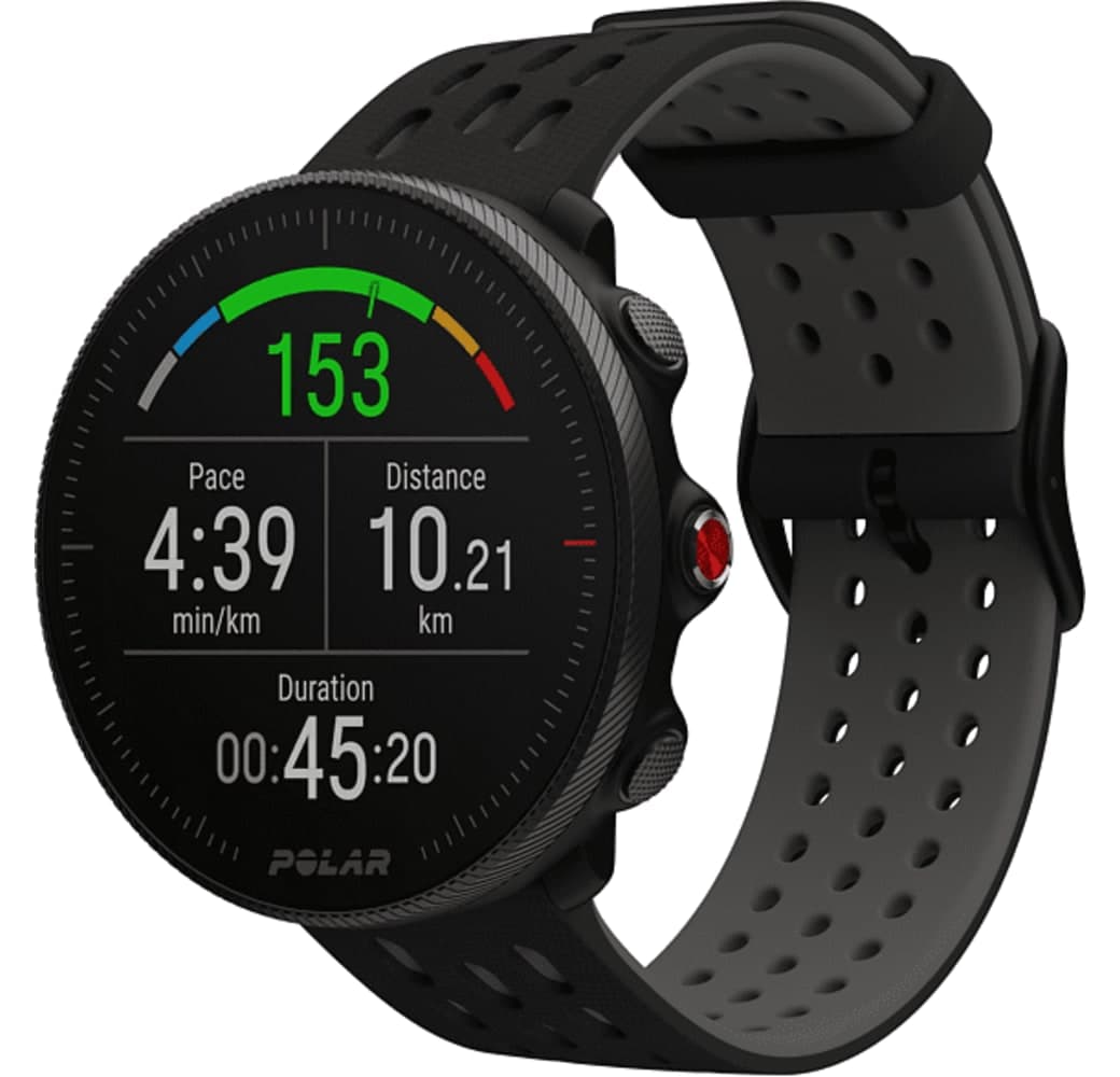 Black/Pearl Polar Ignite 2 (S-L) Smartwatch, faserverstärktes Polymer, 43 mm.1