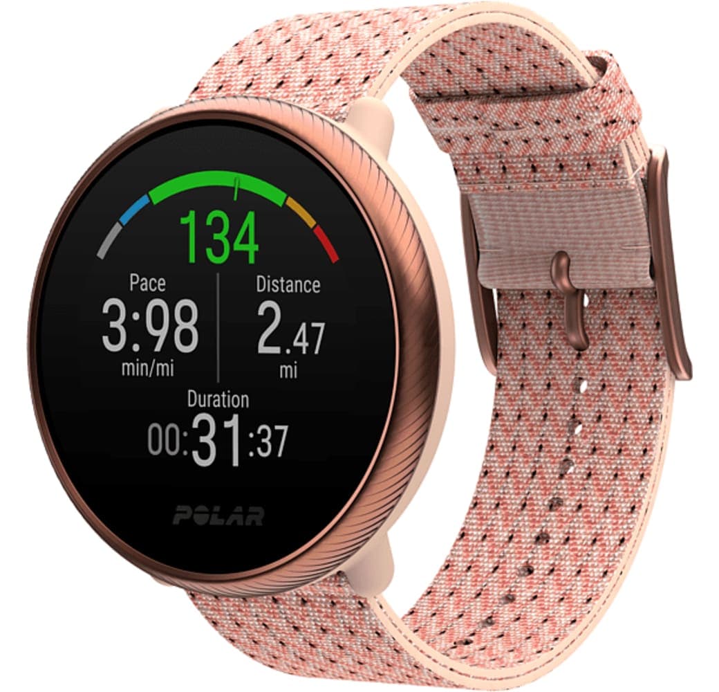 Rose/Pink Polar Ignite 2 (S) Smartwatch, faserverstärktes Polymer, 43 mm.1