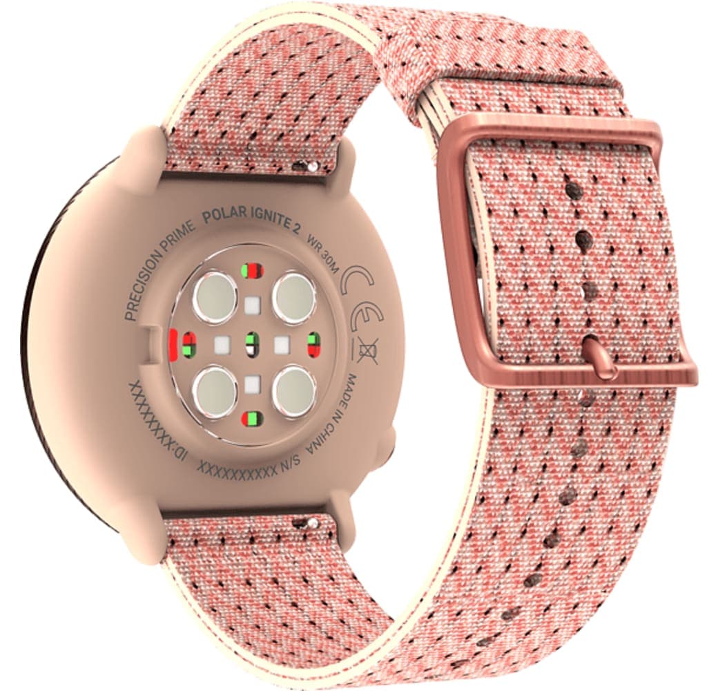Rose/Pink Polar Ignite 2 (S) Smartwatch, faserverstärktes Polymer, 43 mm.3