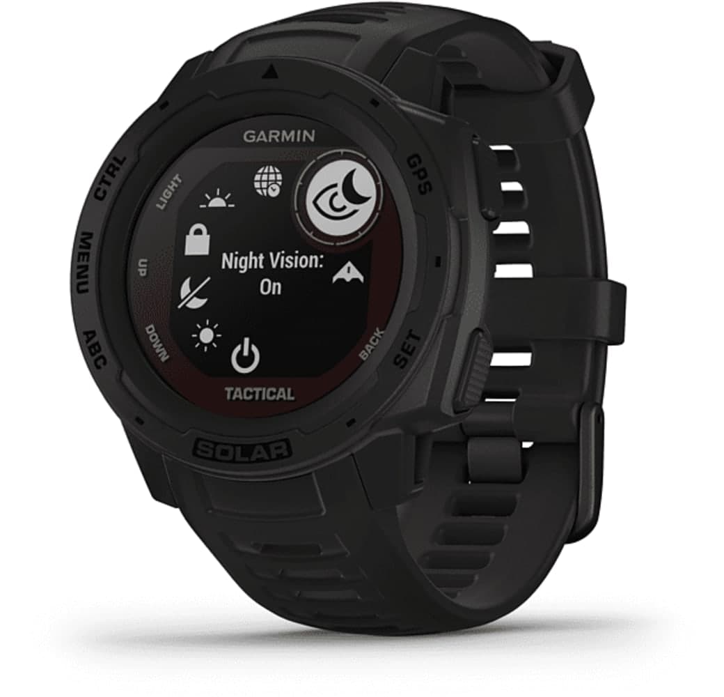 Negro Garmin Instinct Tactical Edition Solar Edition Smartwatch, Fiber-reinforced polymer, 45mm.1