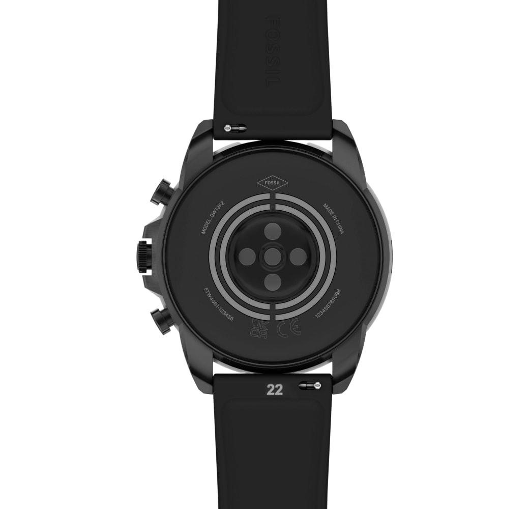 Black Fossil Gen 6 Smartwatch, Stainless Steel Case, 44mm.3