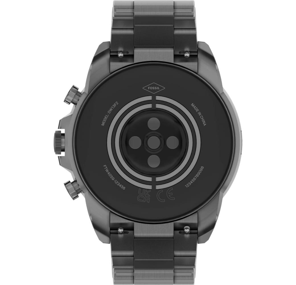 Smoke Reloj inteligente Fossil Gen 6, caja de acero inoxidable, 44 mm.4