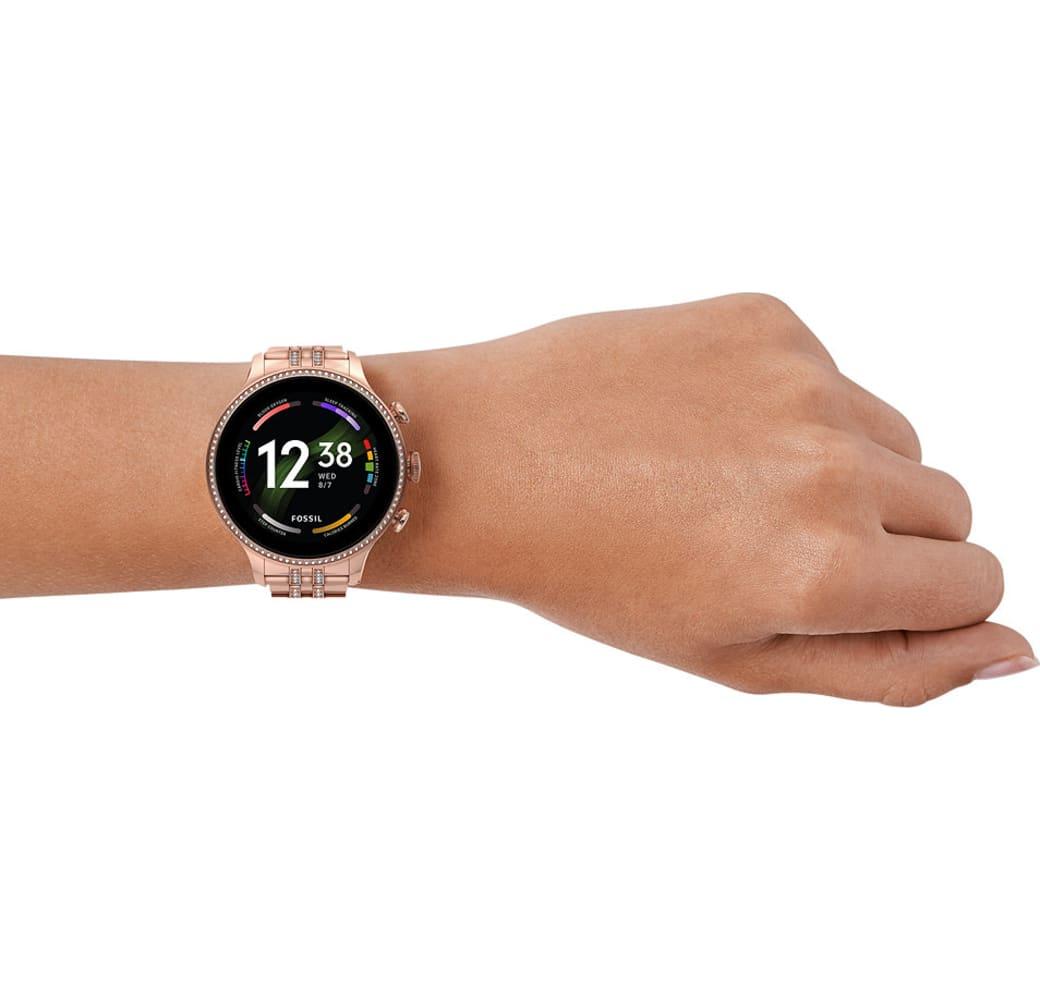 Roségold Fossil Gen 6 Smartwatch, Edelstahlgehäuse, 42 mm.4