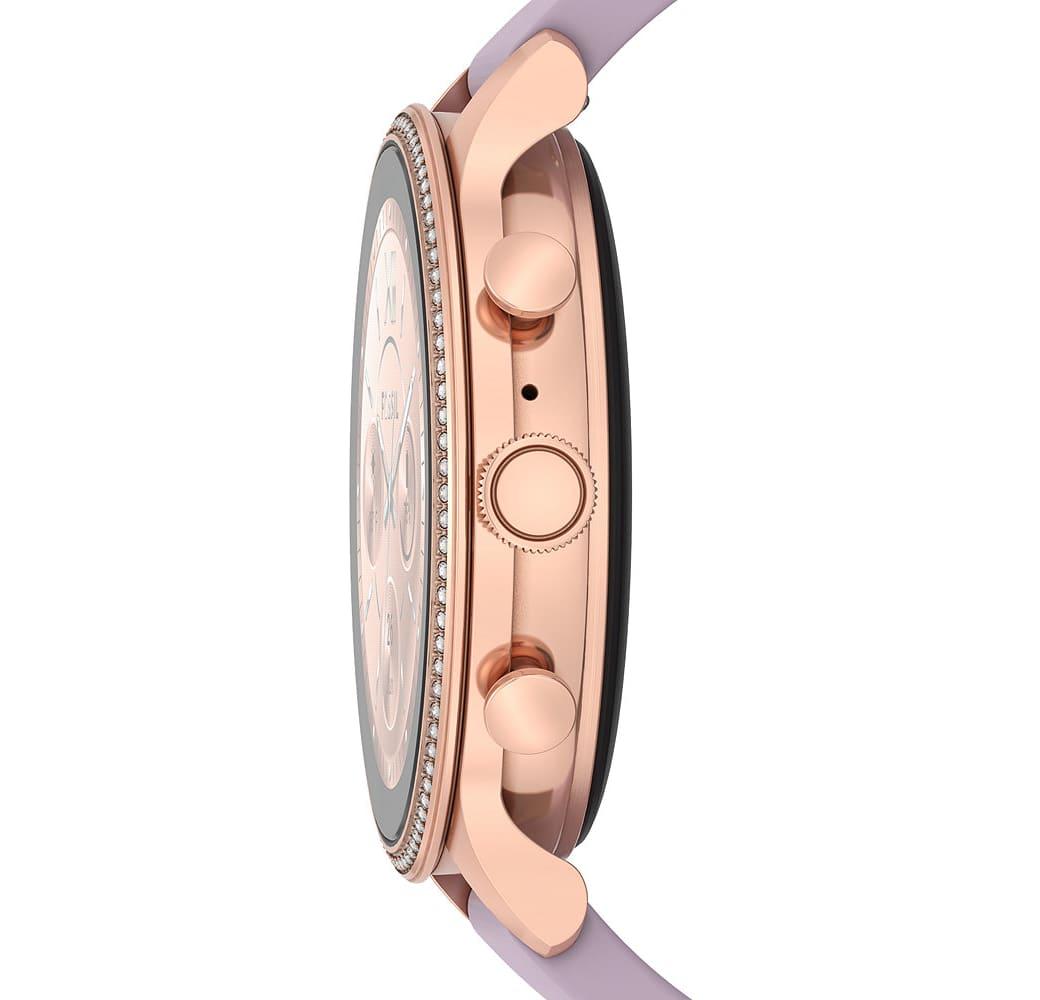 Lila/Roségold Fossil Gen 6 Smartwatch, Edelstahlgehäuse, 42 mm.4