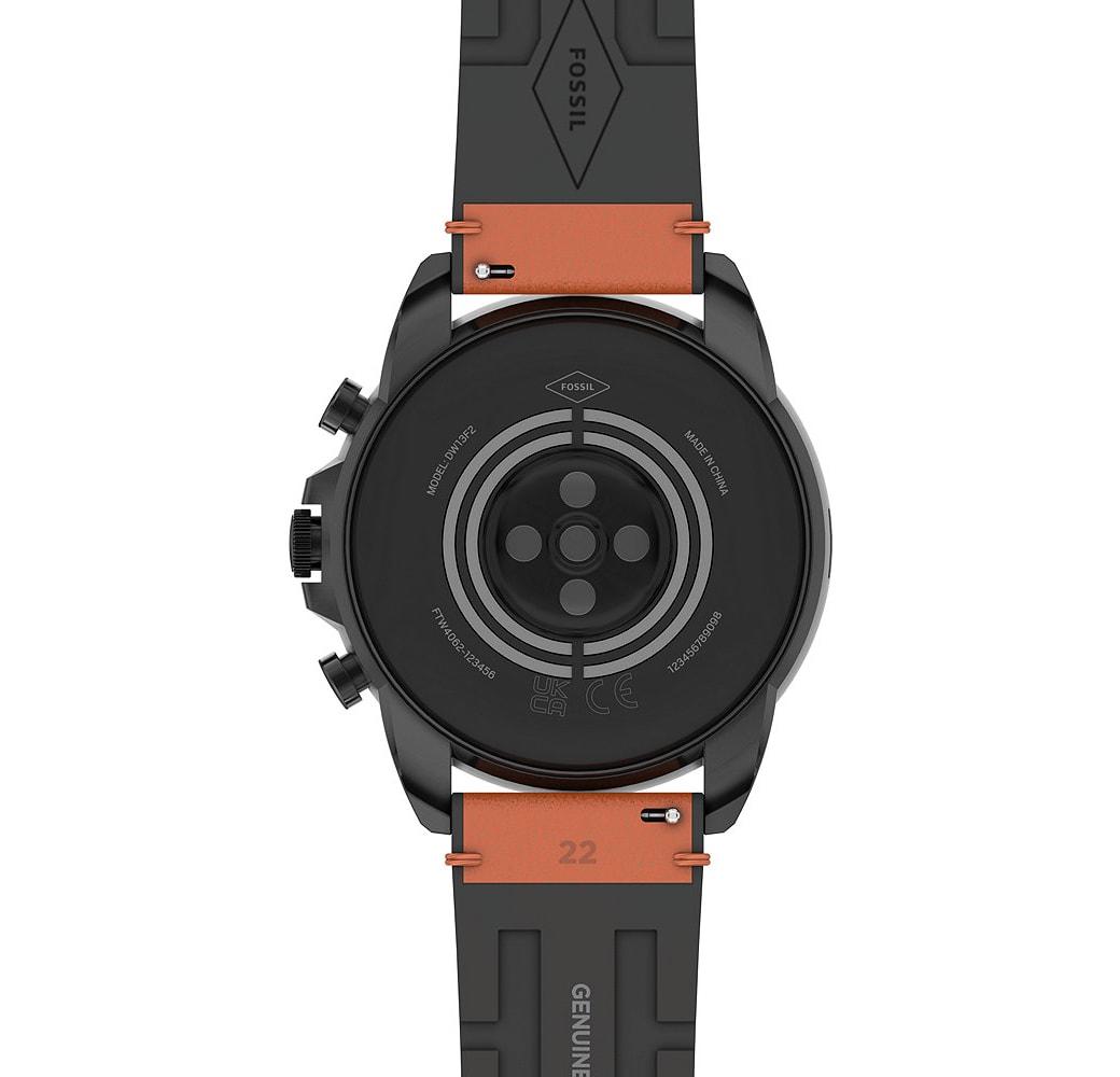 Bruin Fossil Gen 6 smartwatch, roestvrijstalen behuizing, 44 mm.5
