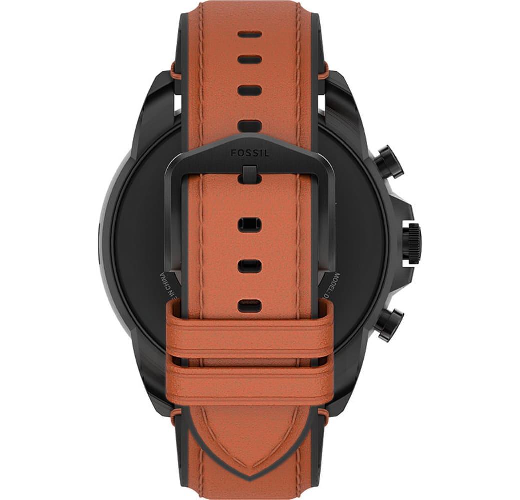 Bruin Fossil Gen 6 smartwatch, roestvrijstalen behuizing, 44 mm.6