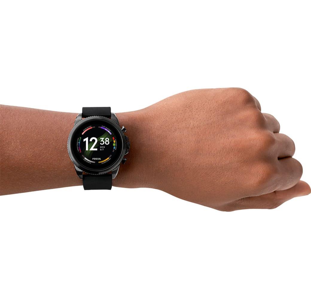Black Fossil Gen 6 Smartwatch, Stainless Steel Case, 44mm.6