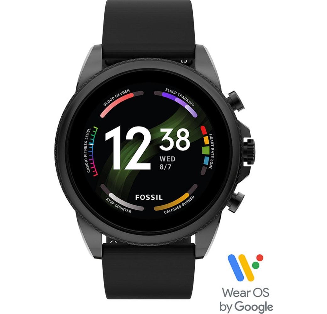 Black Fossil Gen 6 Smartwatch, Stainless Steel Case, 44mm.7