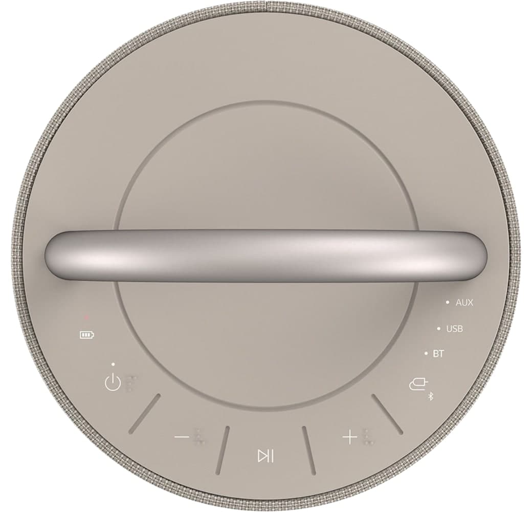 Beige LG XBOOM 360 Bluetooth Speaker.6