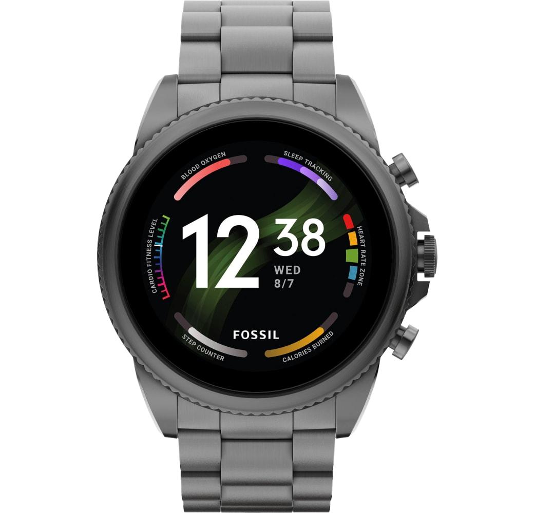 Smoke Reloj inteligente Fossil Gen 6, caja de acero inoxidable, 44 mm.1