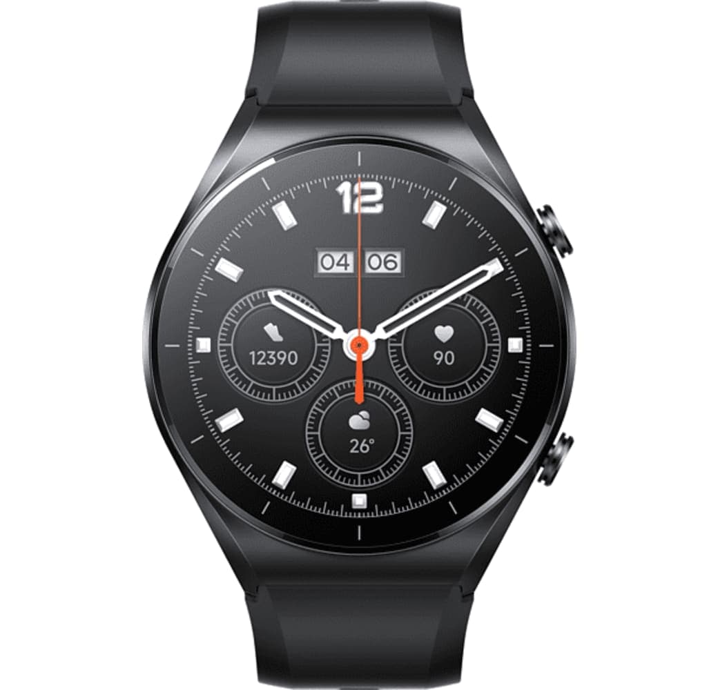 Black Xiaomi S1 Smartwatch, Stainless Steel Case, 46mm.2
