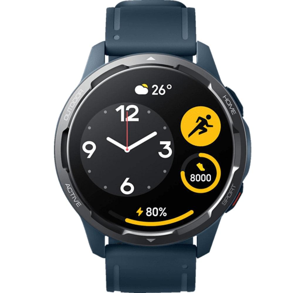 Ocean Blue Xiaomi S1 Active Smartwatch, Edelstahlgehäuse, 46 mm.2