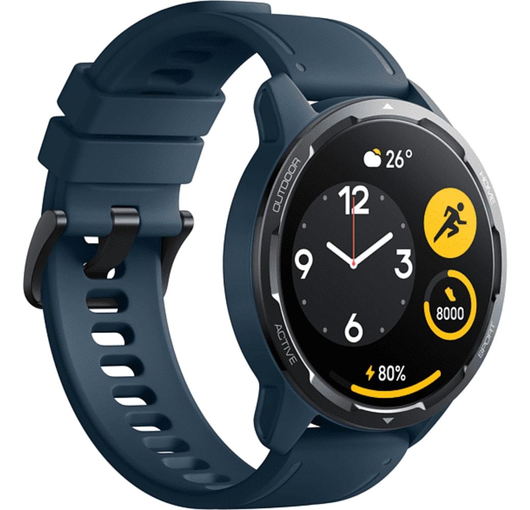 Ocean Blue Xiaomi S1 Active Smartwatch, Edelstahlgehäuse, 46 mm.3