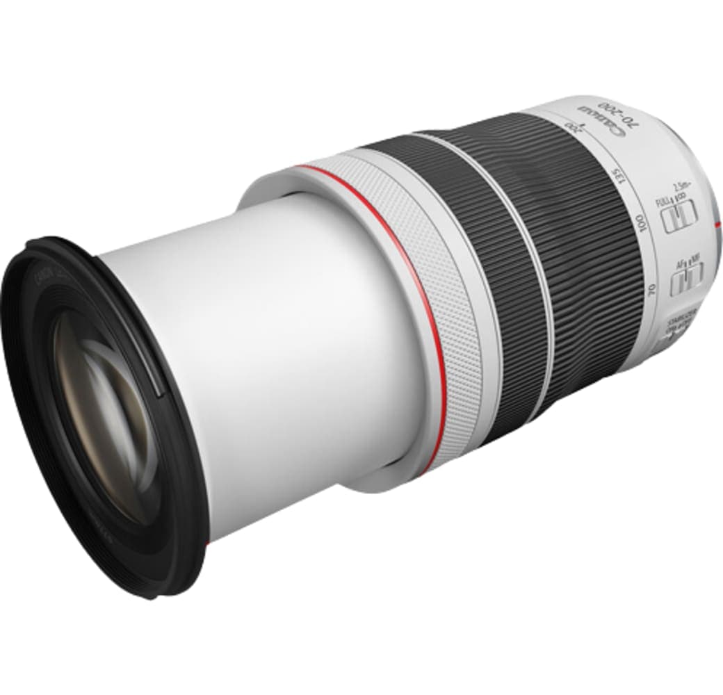 White Canon RF 70-200mm f/4.0 L IS USM Lens.4