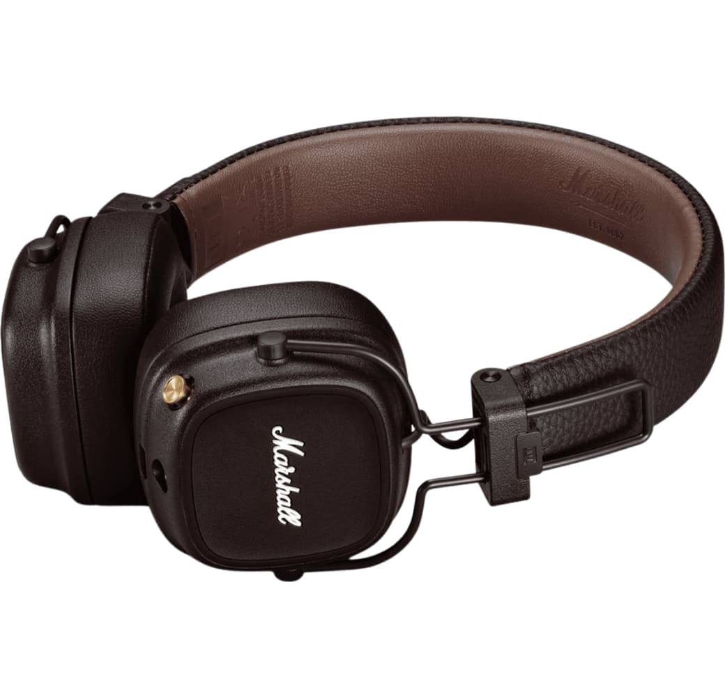 Brown Marshall Major IV Over-ear Bluetooth headphones.2