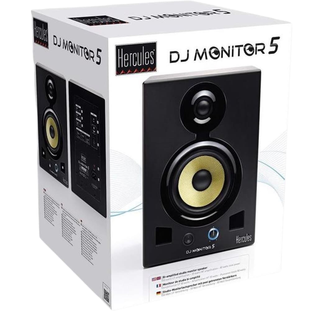 Zwart Hercules DJ Monitor 5 Active Monitor.4