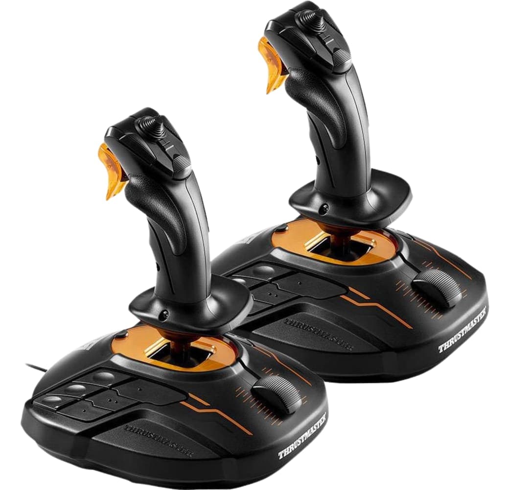Schwarz/orange Thrustmaster T.16000M FCS Space Sim Duo Joystick.1