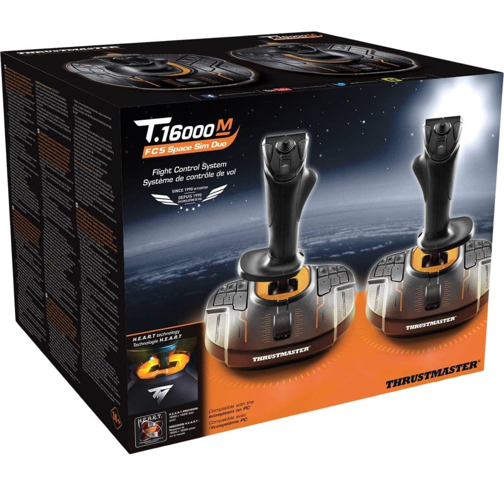 Schwarz/orange Thrustmaster T.16000M FCS Space Sim Duo Joystick.3