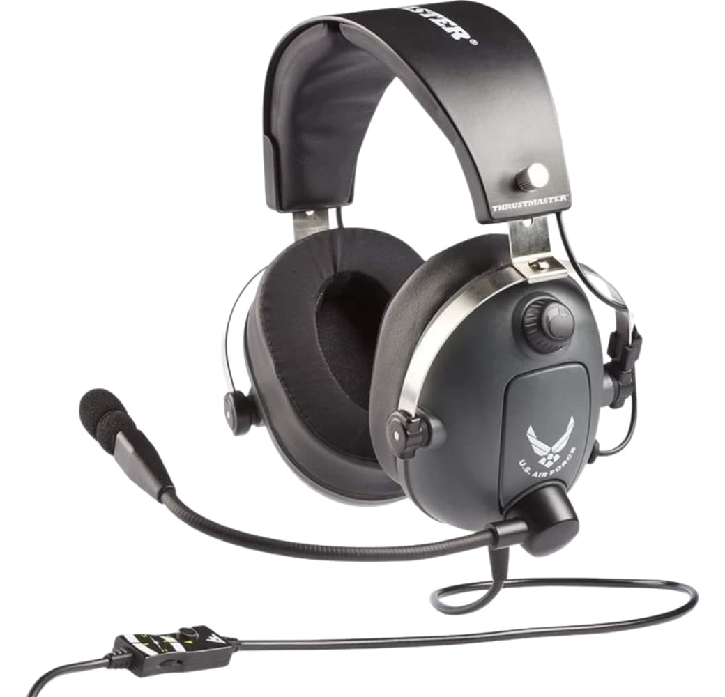 Black Thrustmaster T.Flight US Airforce Edition Over-ear Gaming Headphones.1