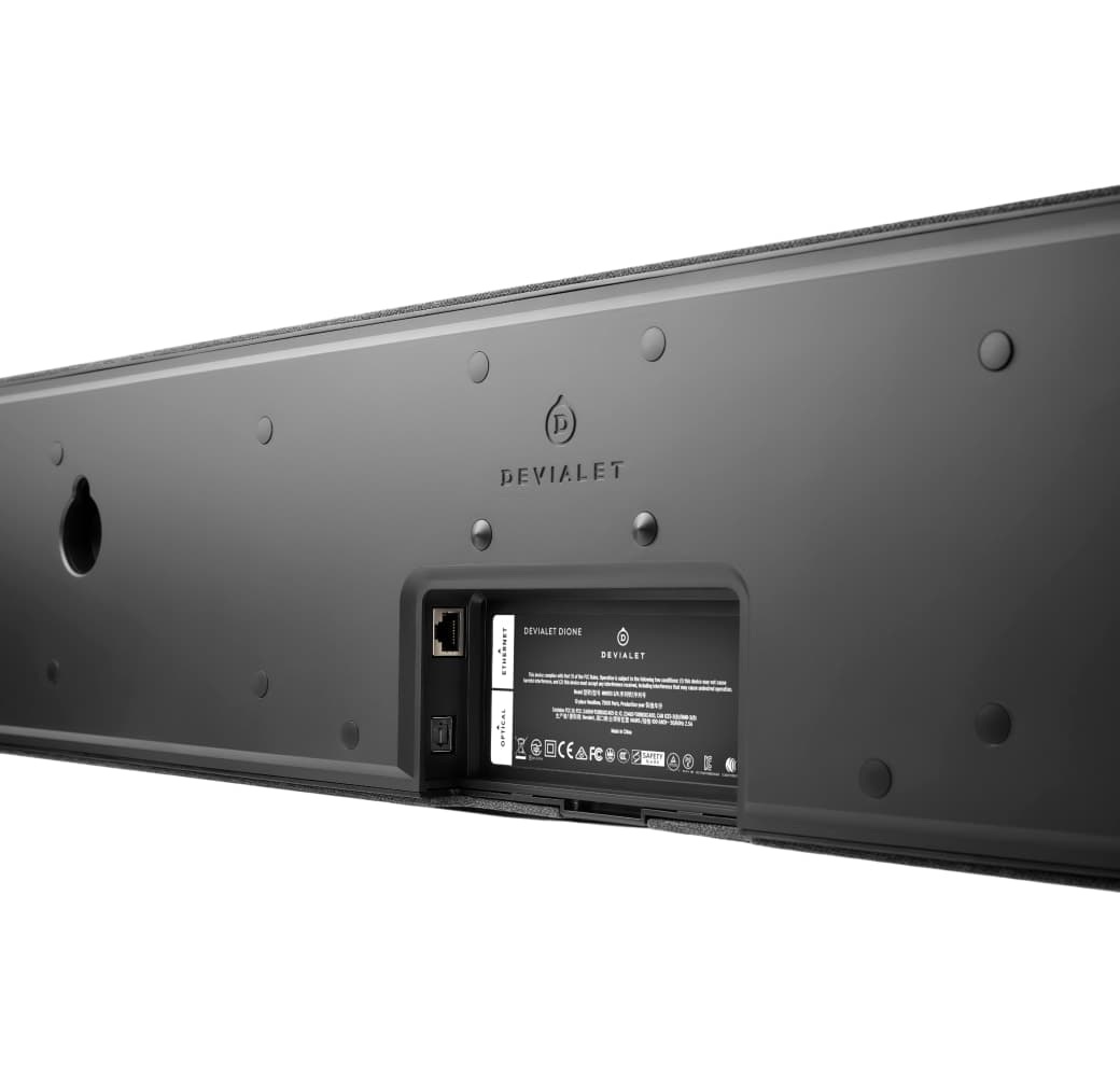 Schwarz Devialet Dione Soundbar.4