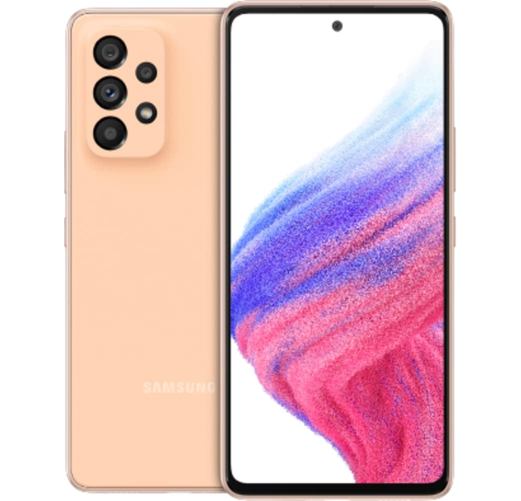 Peach Samsung Galaxy A53 Smartphone - 6GB - 128GB.1