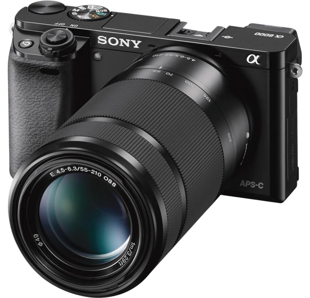 Black Kit Sony Alpha 6000 + E PZ 16-50 mm f/3.5-5.6 OSS + E 55-210mm f/4.5-6.3 OSS.2