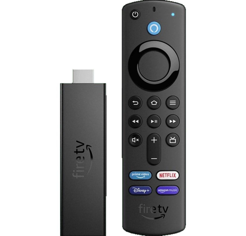 Black Amazon Fire TV Stick 4K Max streaming device.1