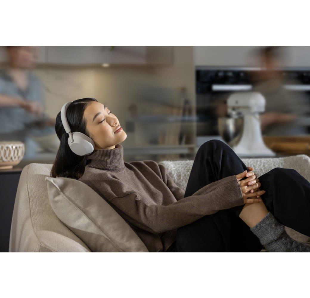 Silver Sony WH-1000 XM5 Noise-cancelling Over-ear Bluetooth headphones.3