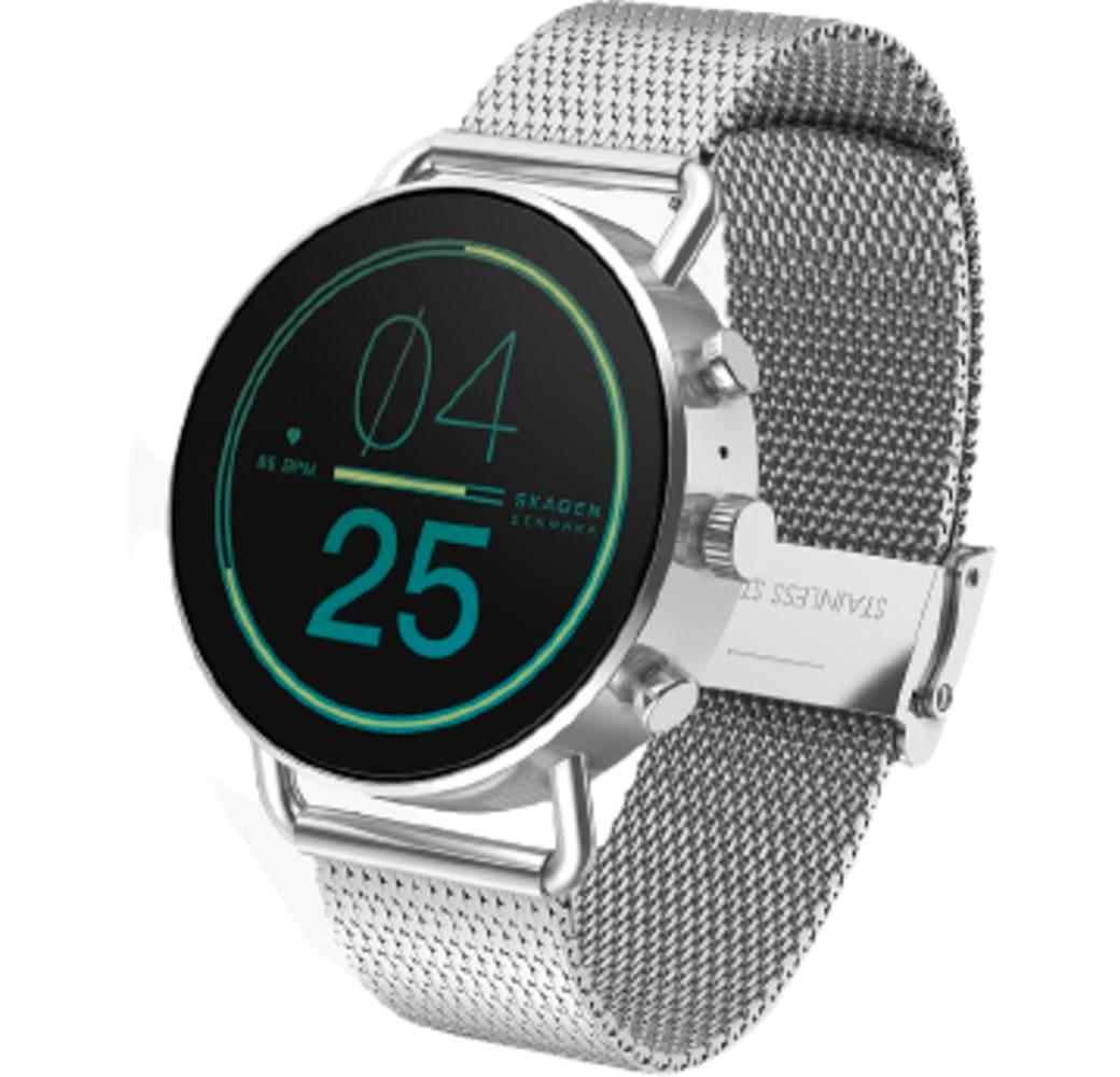 Silber Skagen Falster Gen 6 Smartwatch, Edelstahlgehäuse, 41 mm.1