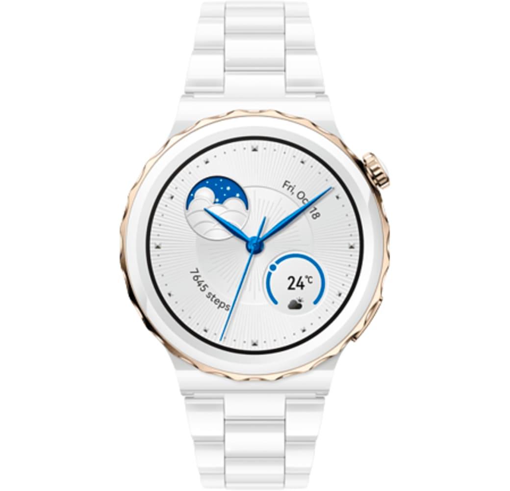 Weiß Huawei Watch GT 3 Pro Smartwatch, Ceramic Case, 43mm.2