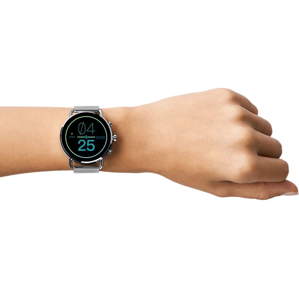 Silber Skagen Falster Gen 6 Smartwatch, Edelstahlgehäuse, 41 mm.6