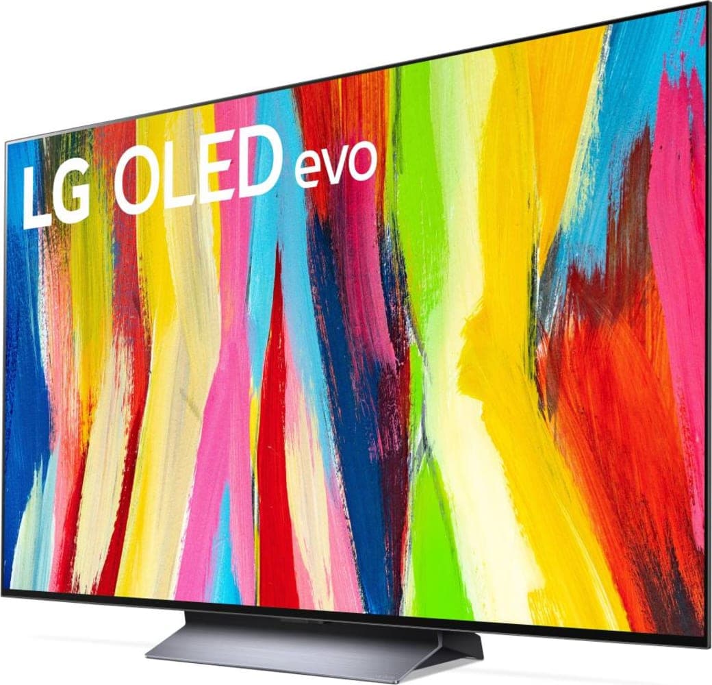 Black LG TV 55" OLED55C27LA UHD 4K.2